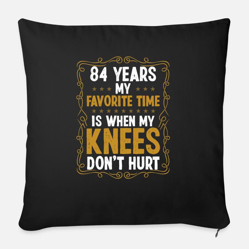 84 Idée Drôle de blessure au genou Chirurgie de l’année Humour - Coussin et housse de 45 x 45 cm - noir
