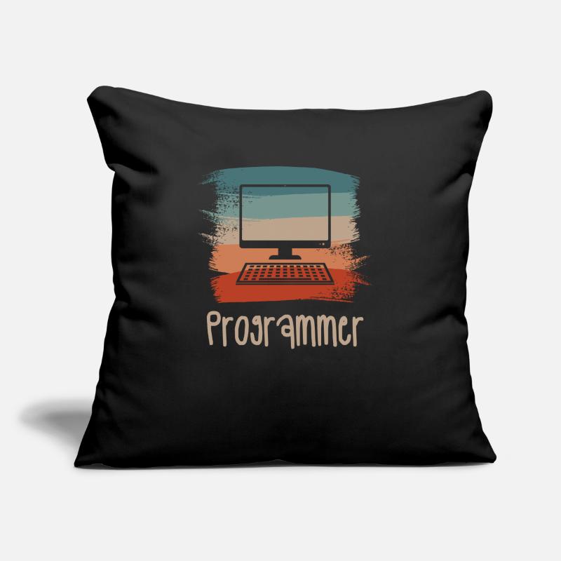 Rétro Vintage Programmeur Programmation Informatique Coussin et housse de 45 x 45 cm