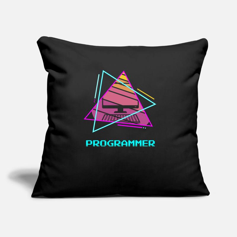 Programmeur rétro Programmation Informatique Coussin et housse de 45 x 45 cm