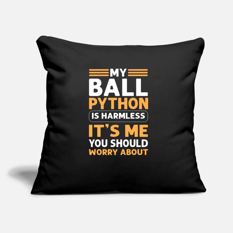 Mon python boule est inoffensif. Royal Python Coussin et housse de 45 x 45 cm
