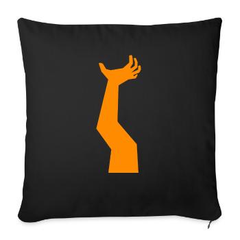 Scary Hand Monster Costume Suit Gift - Sofa pillow with filling 45cm x 45cm - black - Front