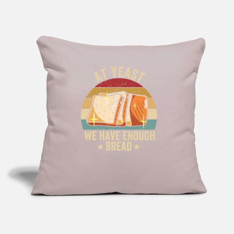 Funny bread baker Sofa pillow with filling 45cm x 45cm