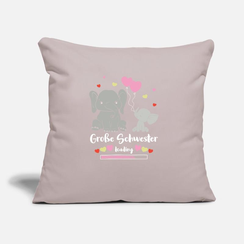 Große Schwester Loading Elefant Sofakissen mit Füllung 45 x 45 cm