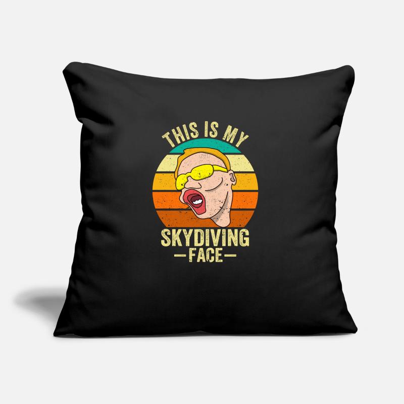 C'est mon visage de parachutisme Drôle Coussin et housse de 45 x 45 cm
