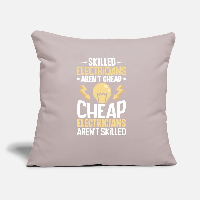 Electrician Electrical Engineer Lineman Electrical Sofa pillow with filling 45cm x 45cm