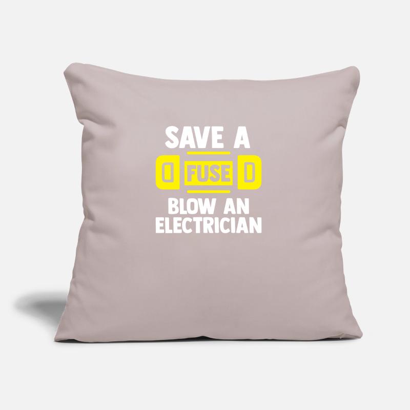 Electronics technician Electrician Electrical engineer Sofa pillow with filling 45cm x 45cm
