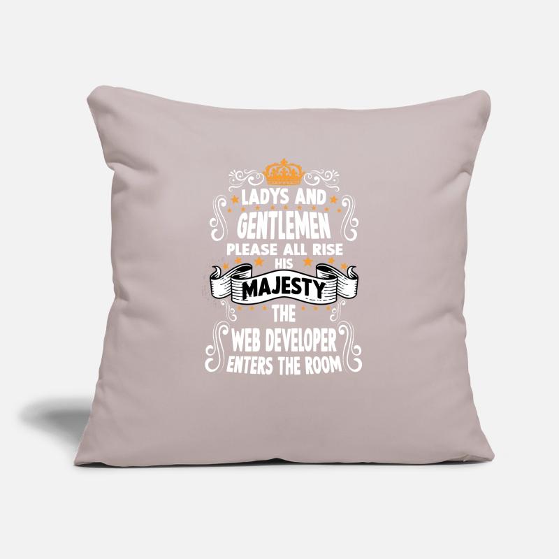 web developer T witziges Spruch Motiv Webdeveloper Sofakissen mit Füllung 45 x 45 cm