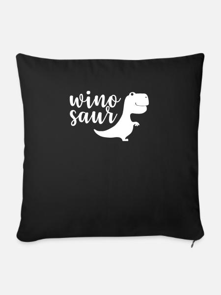 Wino Saur - Sofakissen mit Füllung 45 x 45 cm - Schwarz