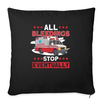 Paramedic First Responder Ambulance Driver - Sofa pillow with filling 45cm x 45cm - black - Front