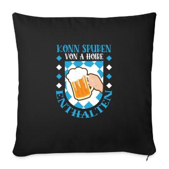 Konn traces de A Hoibe incluses - Coussin et housse de 45 x 45 cm - noir - Devant
