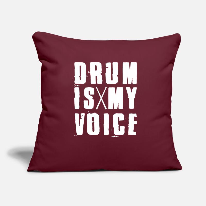 Drum Is My Voice Drumsticks Drummers Gift Idea Sofakissen mit Füllung 45 x 45 cm