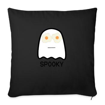 Ghost - Sofa pillow with filling 45cm x 45cm - black - Front