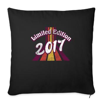 Limited Edition 2017 Vintage - Sofa pillow with filling 45cm x 45cm - black - Front