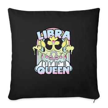 Reine de la Balance - Coussin et housse de 45 x 45 cm - noir - Devant