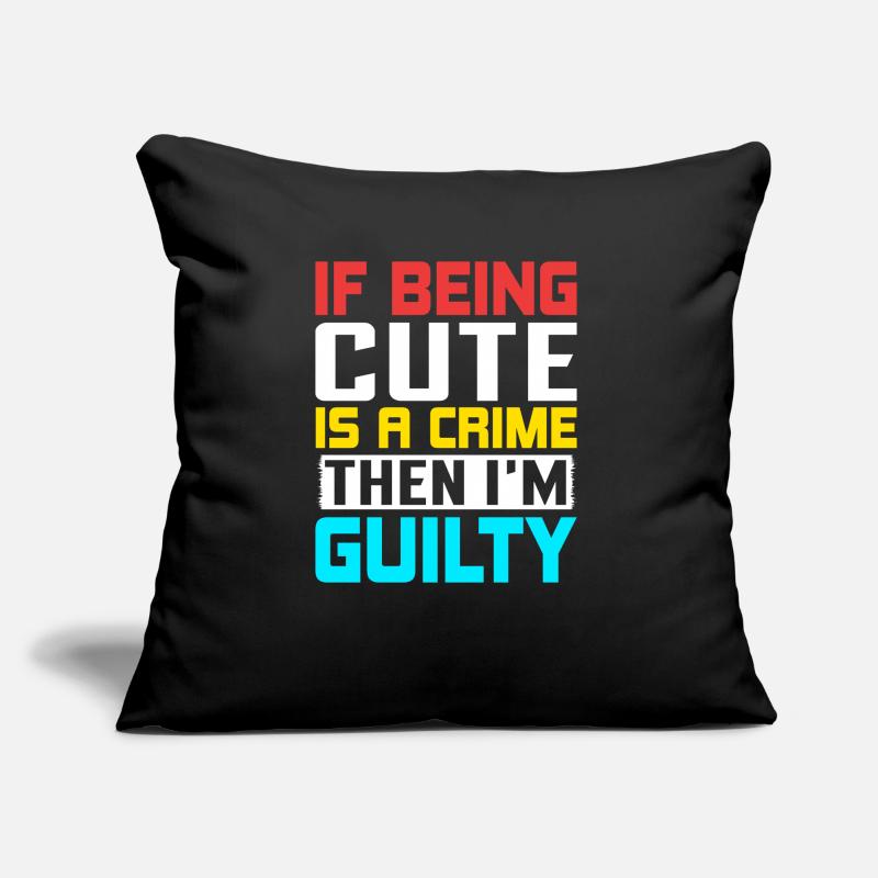 Coupable - Kripo Polizei Kriminaltechnik Coussin et housse de 45 x 45 cm
