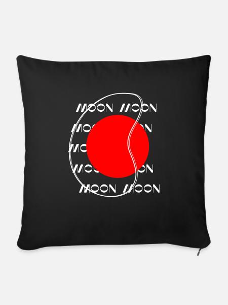 MOON - Sofakissen mit Füllung 45 x 45 cm - Schwarz