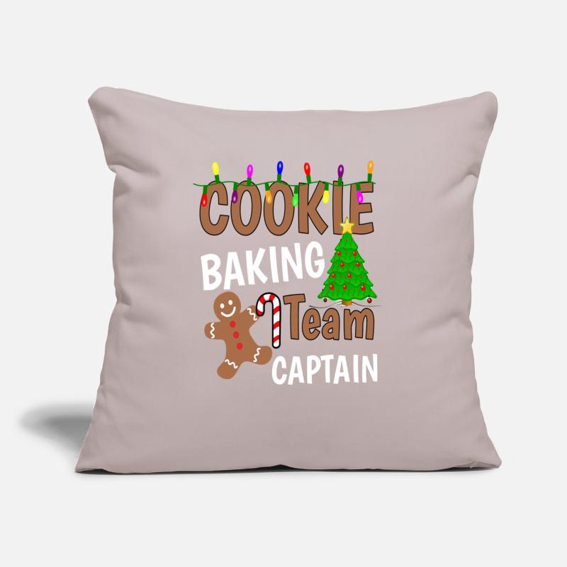 Capitaine de l’équipe de cuisson des biscuits de Noël Coussin et housse de 45 x 45 cm