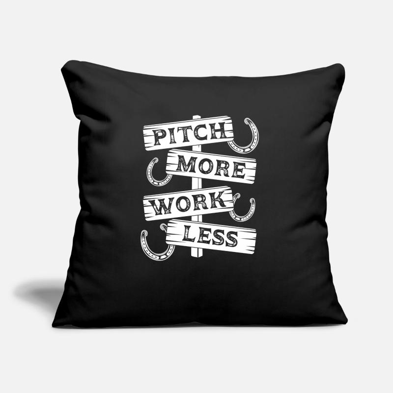 Horseshoe Pitching Game Pitch More Work Less Toss Sofa pillow with filling 45cm x 45cm