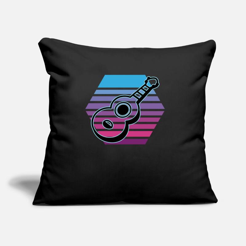 Ukulelen Vitage Sofakissen mit Füllung 45 x 45 cm