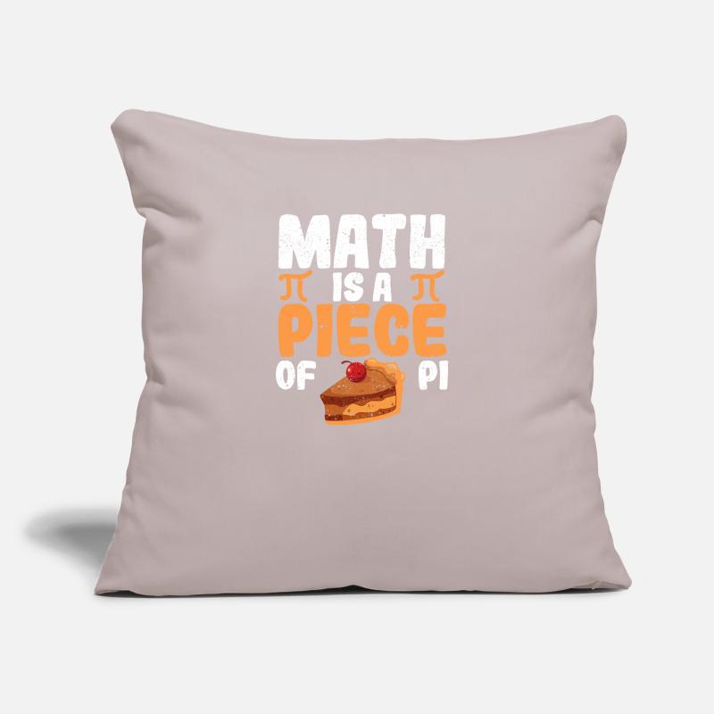 Math est un morceau de gâteau Fun Pi Day Math Coussin et housse de 45 x 45 cm