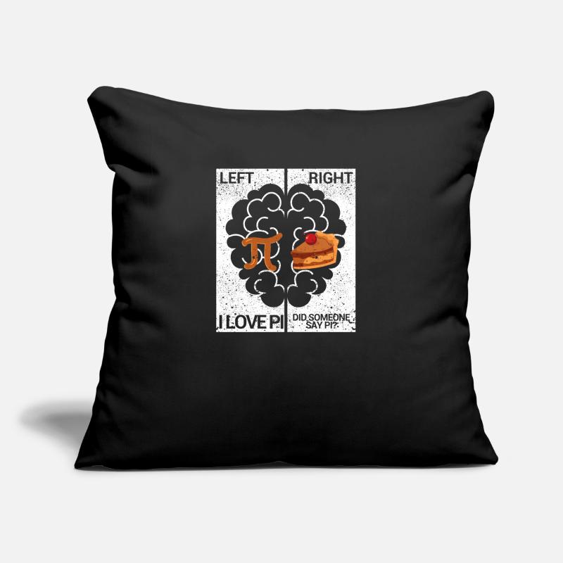 Left Pi Right Cake Funny Math Chemistry Student Coussin et housse de 45 x 45 cm