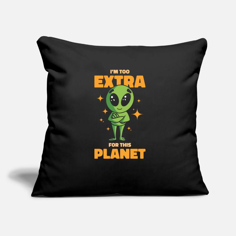 Alien Extrovert Extraterrestrial Beings Cool Alien Sofa pillow with filling 45cm x 45cm