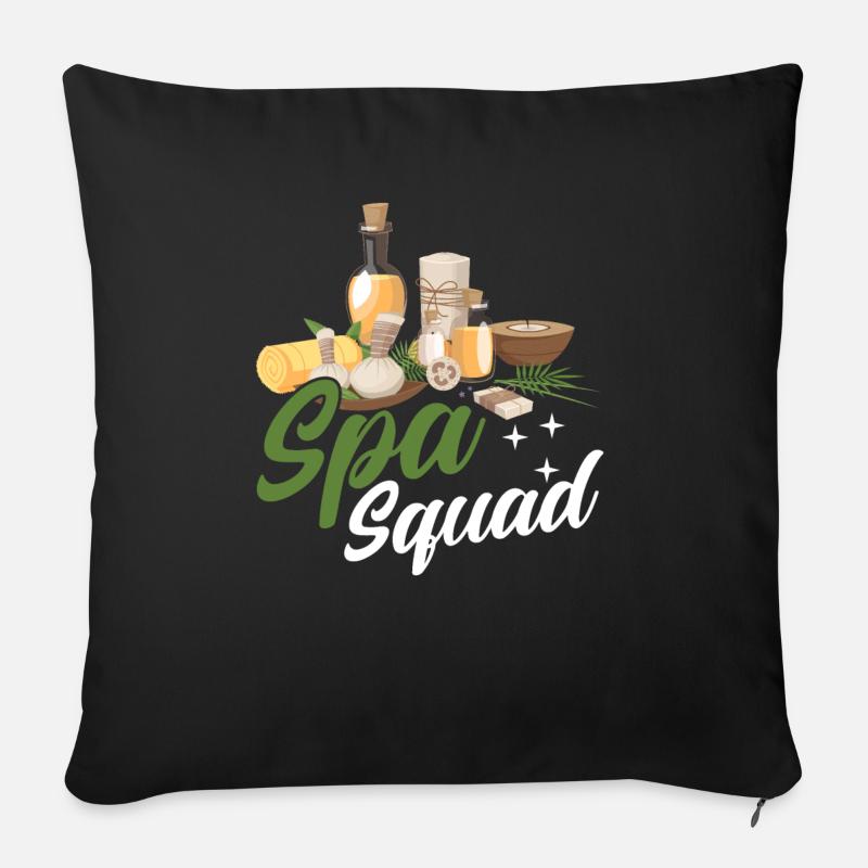 Spa Squad - Sofakissen mit Füllung 45 x 45 cm - Schwarz