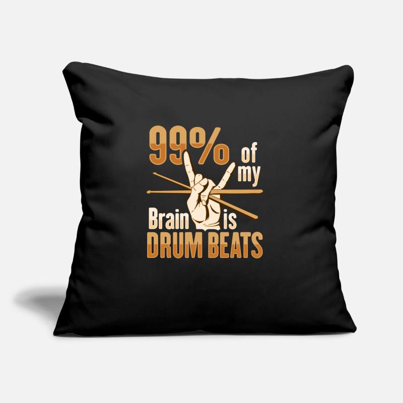 Drum Set Percussion Design Sofakissen mit Füllung 45 x 45 cm