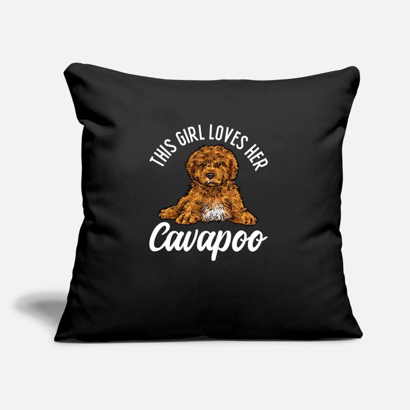 Cavapoo Cavoodle Capoodle Hund Sofakissen mit Füllung 45 x 45 cm