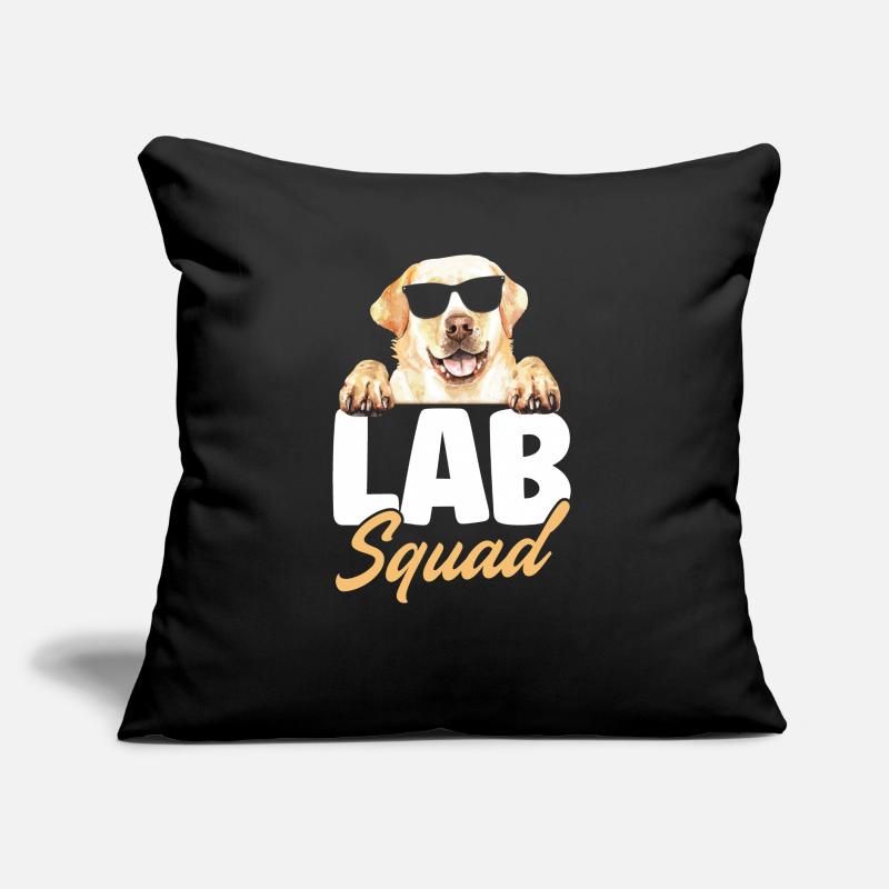 Lab Squad Labrador Sofakissen mit Füllung 45 x 45 cm
