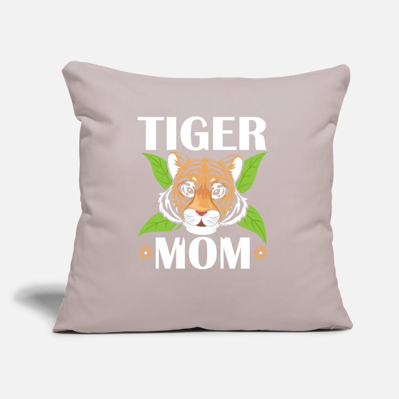 Muttertag der Tiger-Mutter-Tiertier-Tierpflegerin Sofakissen mit Füllung 45 x 45 cm