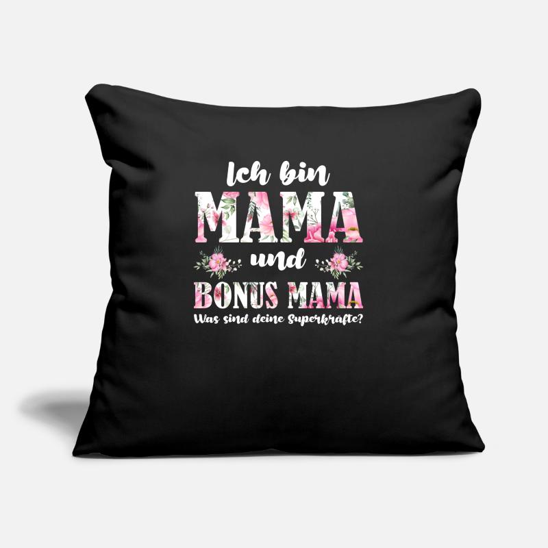 Mama Bonus Mama Mutter Geschenk Sofakissen mit Füllung 45 x 45 cm