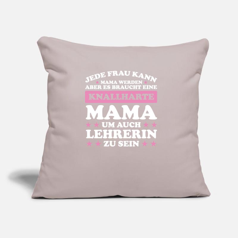 Lehrerin Mama Mutter Geschenk Sofakissen mit Füllung 45 x 45 cm