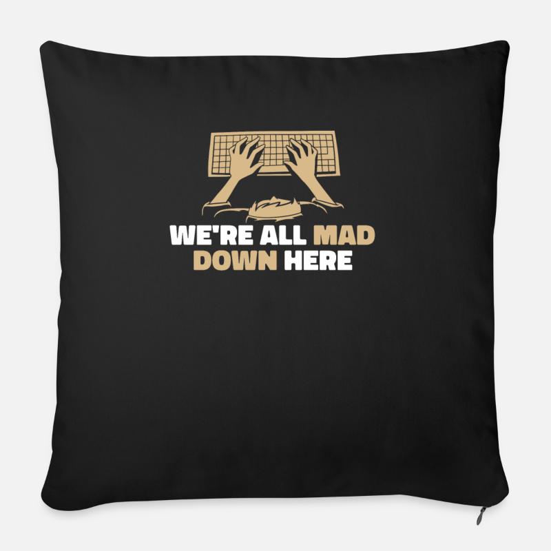 Développeur Coder Programmeur Drôle - Coussin et housse de 45 x 45 cm - noir