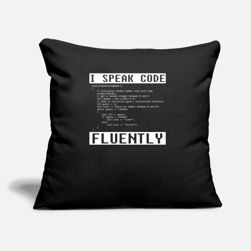 Developer Coder Programmer Funny Sofa pillow with filling 45cm x 45cm