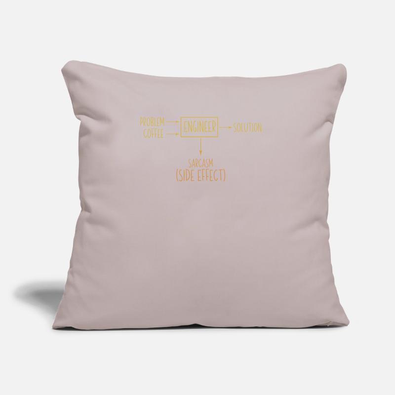 Engineer Problem Solution Sarcasm Side Effect Cool Sofa pillow with filling 45cm x 45cm
