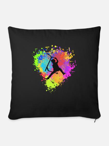 Freestyle Roller - Sofakissen mit Füllung 45 x 45 cm - Schwarz