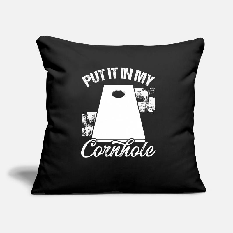 Cornhole Player Partner Put it in my Cornhole Team Sofakissen mit Füllung 45 x 45 cm