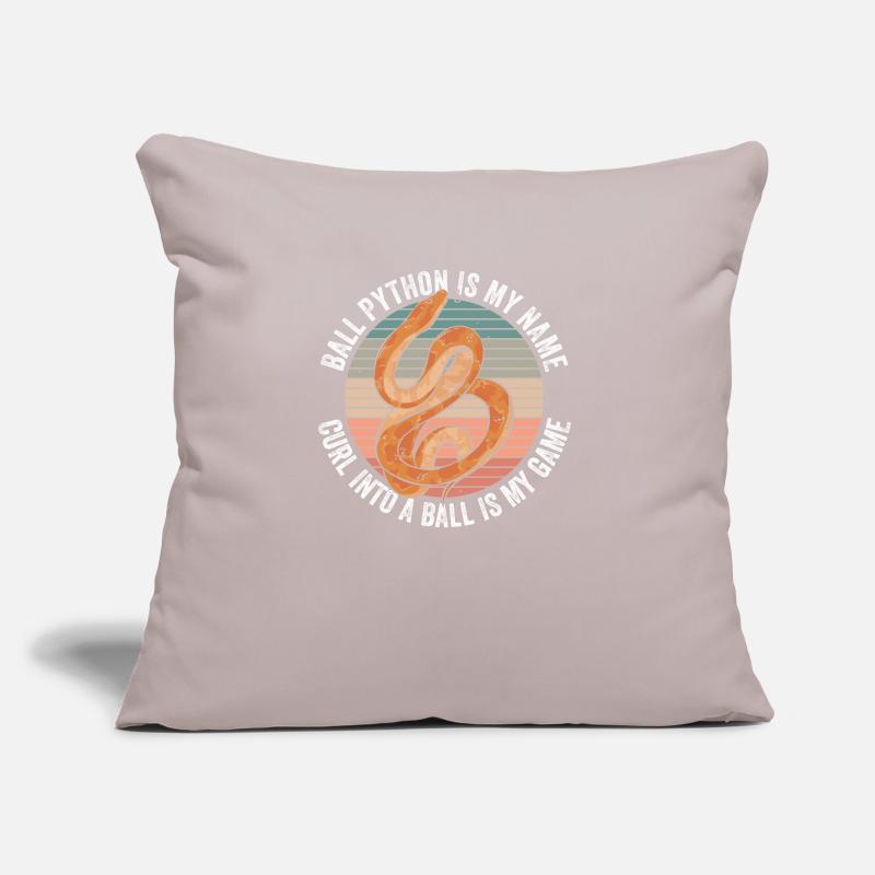 Königspython Banana Ball Python Sofa pillow with filling 45cm x 45cm