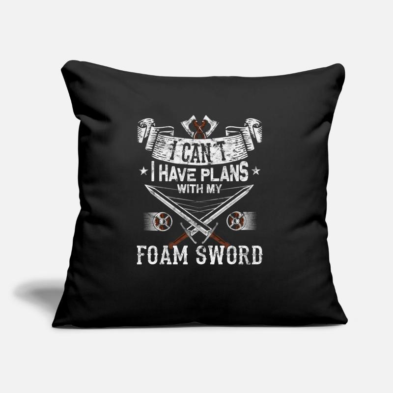 Drôle de GN Épée Combat RPG Coussin et housse de 45 x 45 cm