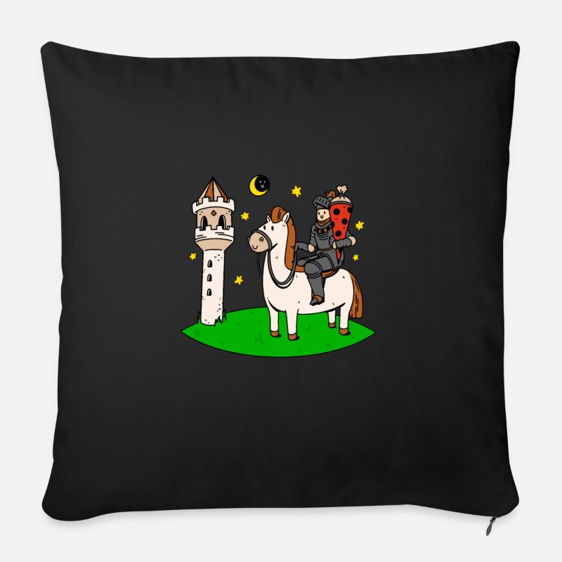 Schulkind Junge Einschulung Idee Ritter Schultüte - Sofakissen mit Füllung 45 x 45 cm - Schwarz