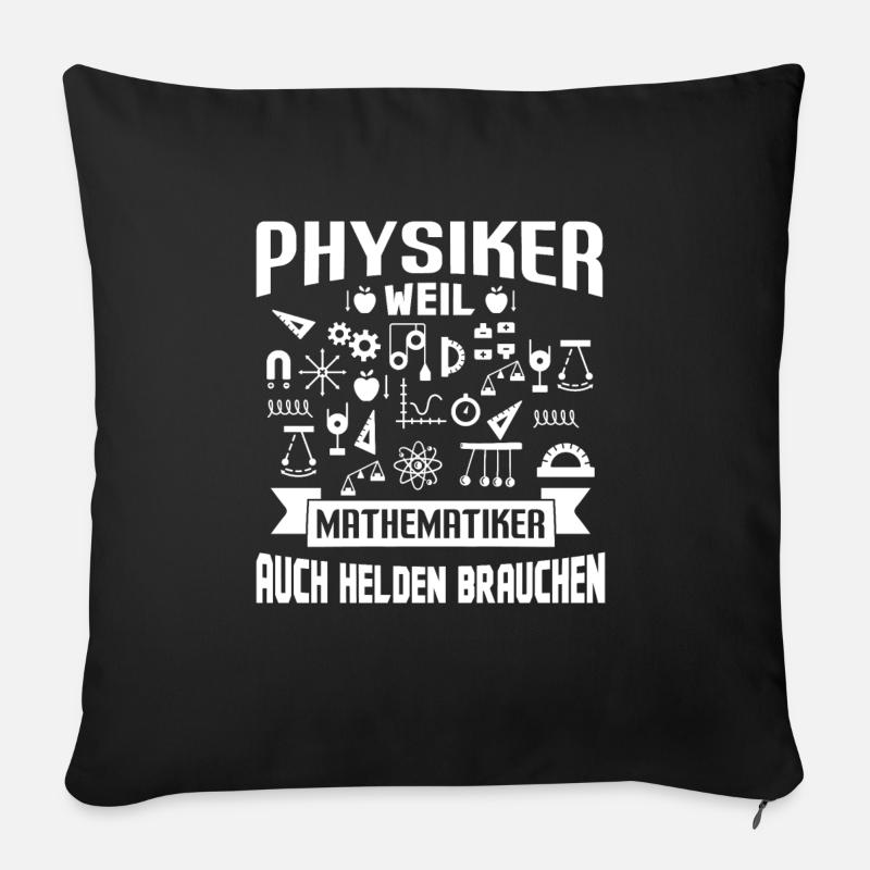 Physik Physiker - Sofakissen mit Füllung 45 x 45 cm - Schwarz