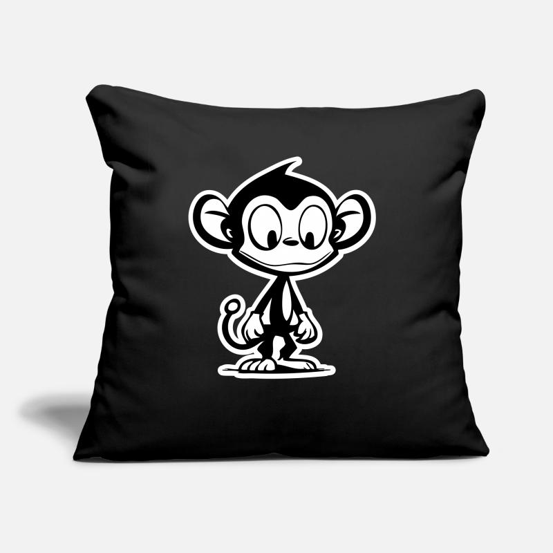 monkey cartoon comic Sofa pillow with filling 45cm x 45cm