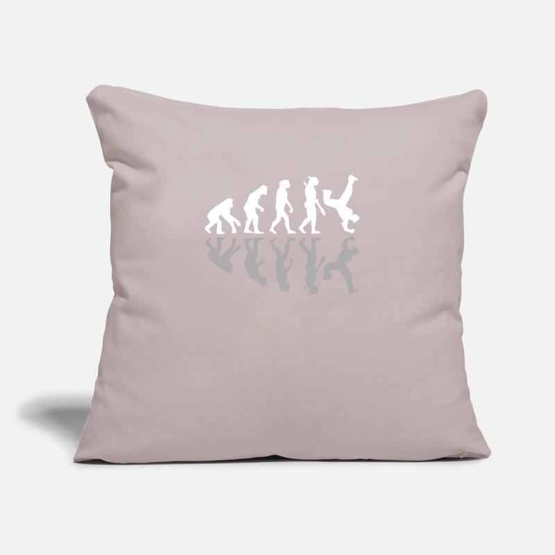 Breakdancing Human Evolution Dancer Breakdance Coussin et housse de 45 x 45 cm
