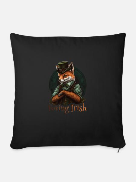 Foxing Irish St. Patty Day - Sofakissen mit Füllung 45 x 45 cm - Schwarz
