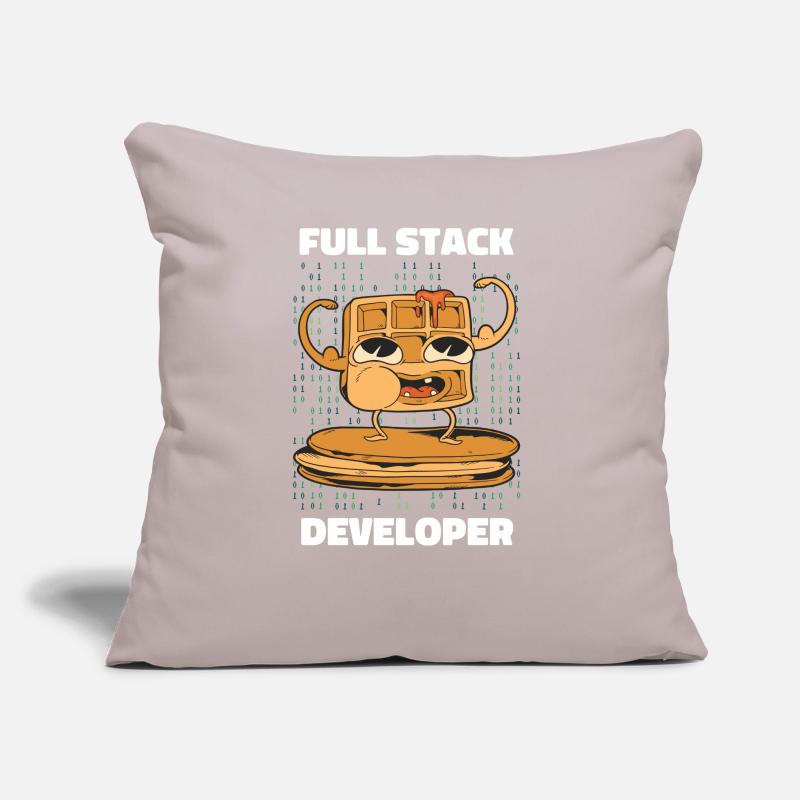 Funny Retro Full Stack Developer Art Sofa pillow with filling 45cm x 45cm