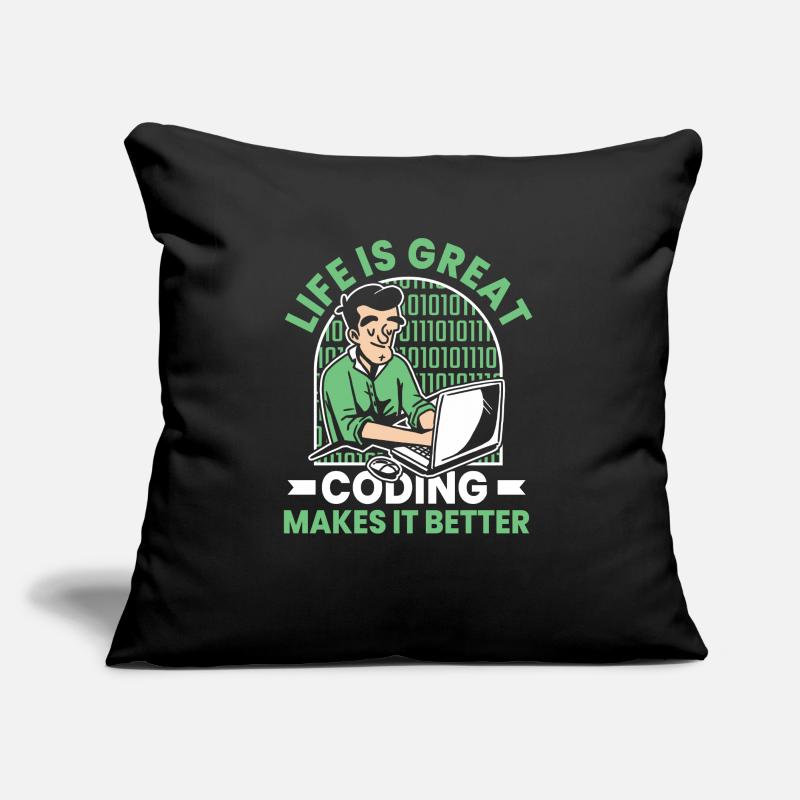 Developer Coder Programmer Funny Sofa pillow with filling 45cm x 45cm