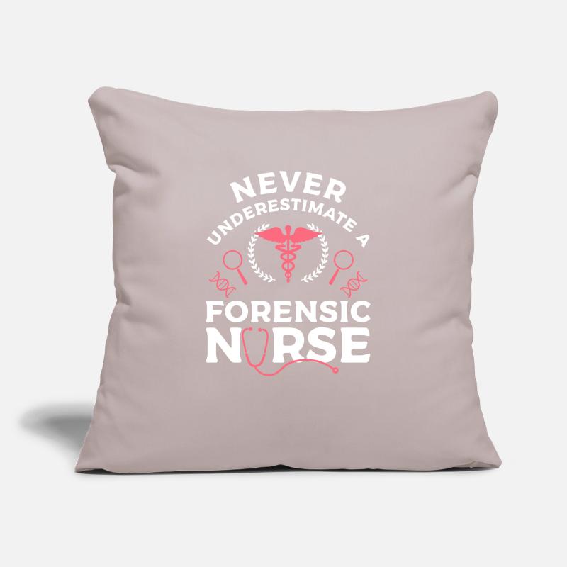 Never Underestimate A Forensic Nurse RN Nurses Sofa pillow with filling 45cm x 45cm