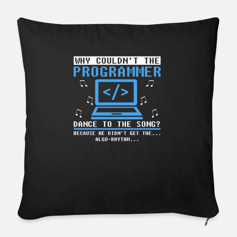 Entwickler Coder Programmierer Komisch Coding - Sofakissen mit Füllung 45 x 45 cm - Schwarz