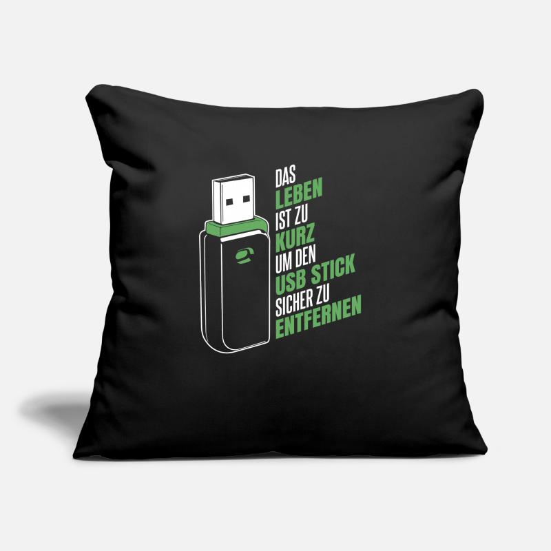 Entwickler Coder Programmierer USB Sofakissen mit Füllung 45 x 45 cm